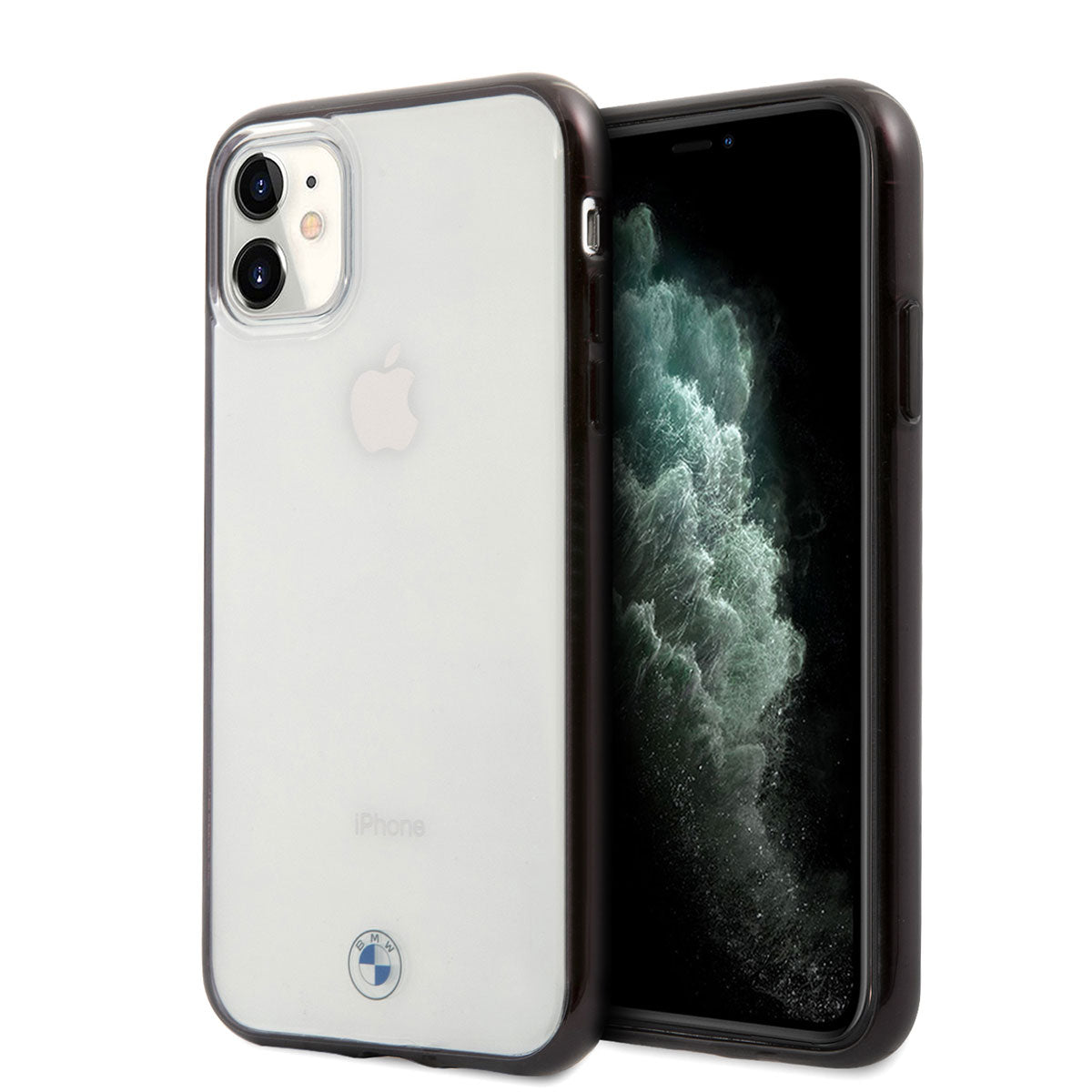 BMW Apple iPhone 11 Transparan Elektroplatin Kenar Kaplama Dizayn Telefon Kılıfı - 1 BMW Apple iPhone 11 Transparan Elektroplatin Kenar Kaplama Dizayn Telefon Kılıfı - 1